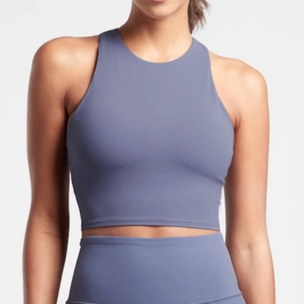 Athleta Conscious Crop Scallop Powervita Tank - Medium